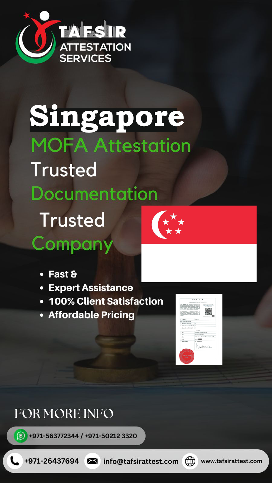 Singapore Embassy Attestation Service – Al Tafsir