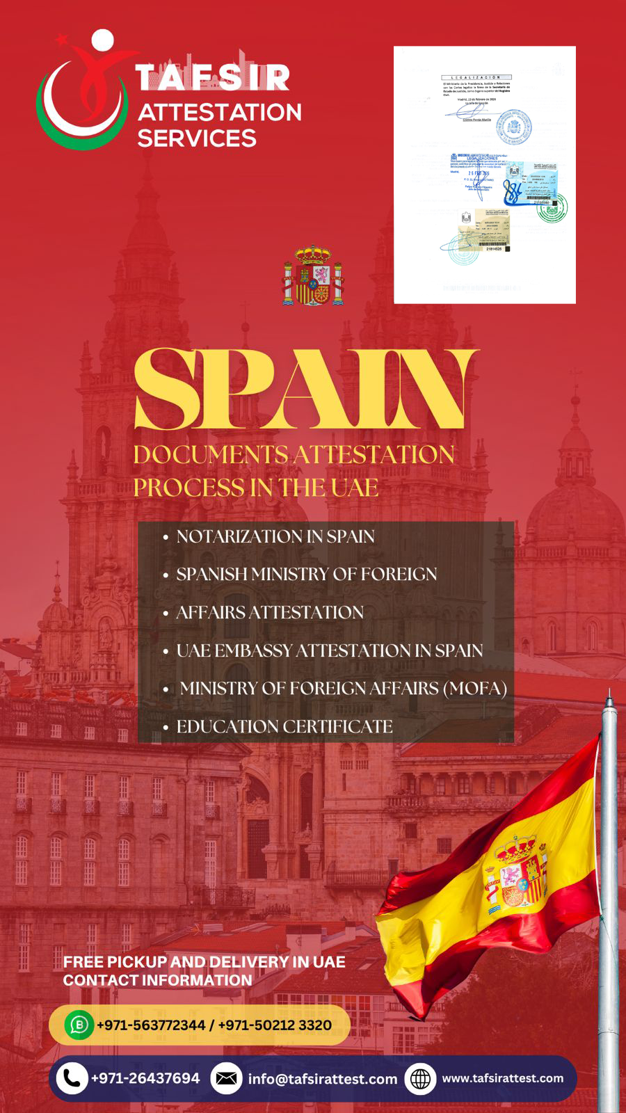 Spain Embassy Attestation Service – Al Tafsir